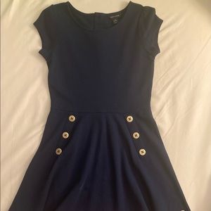 Tommy Hilfiger Flag Navy Blue Short-sleeved Dress